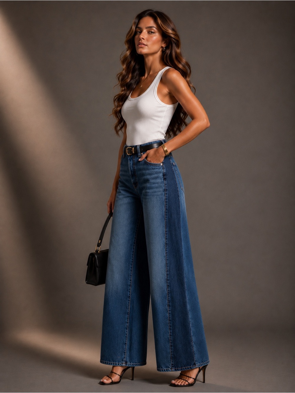 NWT Etica Arden Reworked Wide Leg Jeans - Boulder Wash